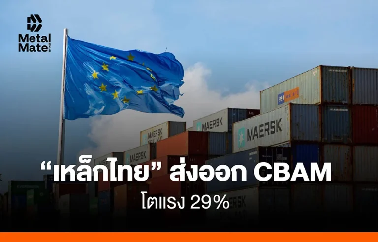 เหล็กไทยส่งออก CBAM โตมากขึ้นถึง 29%