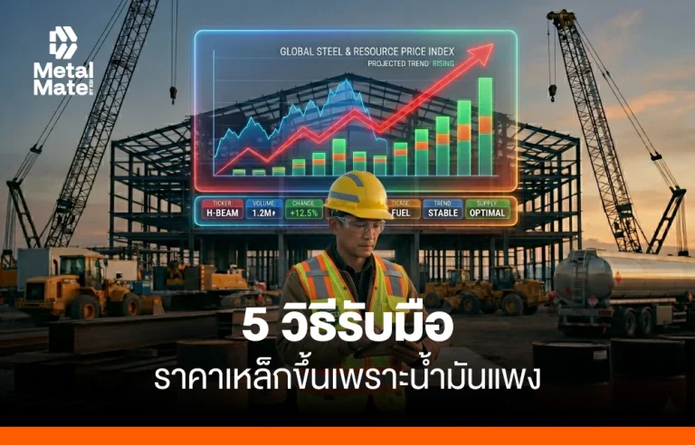 5 วิธีรับมือราคาเหล็กขึ้นเพราะน้ำมันแพง